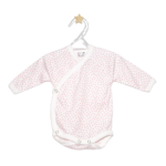 Body benkica - bijela sa rozim srcima K10894