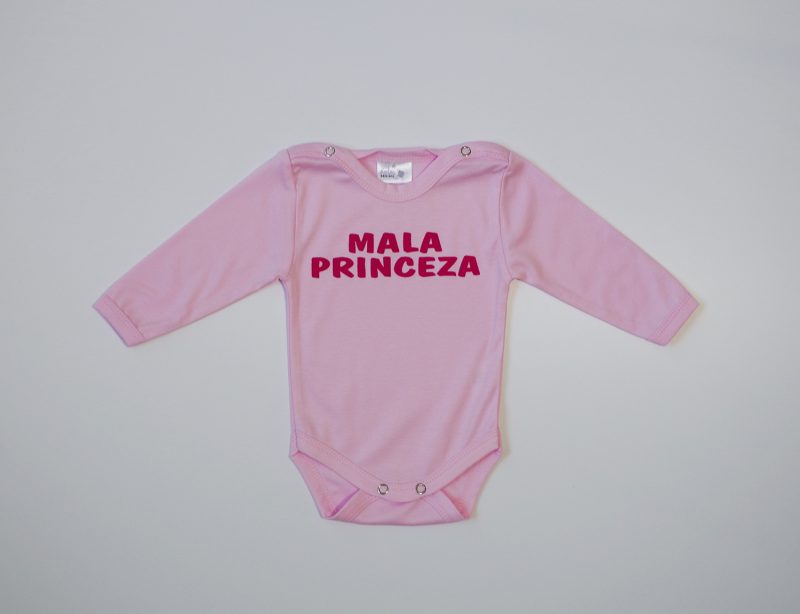 Body dugi rukav rozi-mala princeza