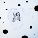Kretex body "HELLO WORLD" - dugi rukav, K10376