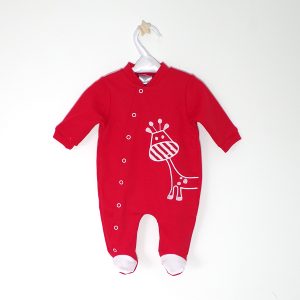 Kombinezon pamuk štik, crveni