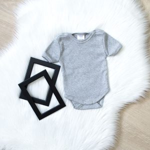 Body kratki rukav sivi