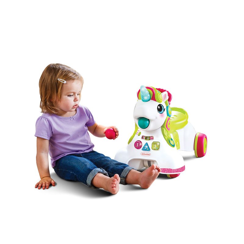 Infantino igračka za prohodavanje "Sit, Walk & Ride Unicorn" - 14210 - Slika 2