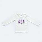 Kretex kids majica Love - vanilija K10311