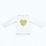 Kretex kids majica Srce - vanilija K10311