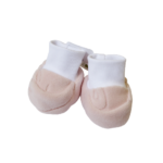 Baby papučice - roze s uzorkom