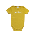 Kretex baby body "Perfect" k.r. - oker žuta, K10540