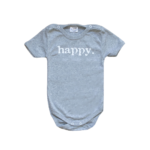 Kretex baby body "Happy" k.r. - sivi, K10541