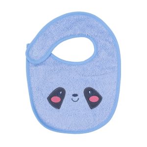 My baby podbradak frotirni "Rakun" - plavi 15046