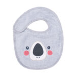 My baby podbradak frotirni "Koala" - sivi 15046