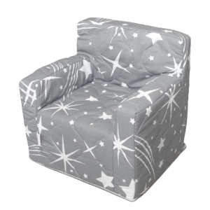 Dječja fotelja “Dora” –  siva, zvjezdice F16074