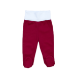 Baby hlače sa stopalicama (50-68vel.) - crvene, K10631