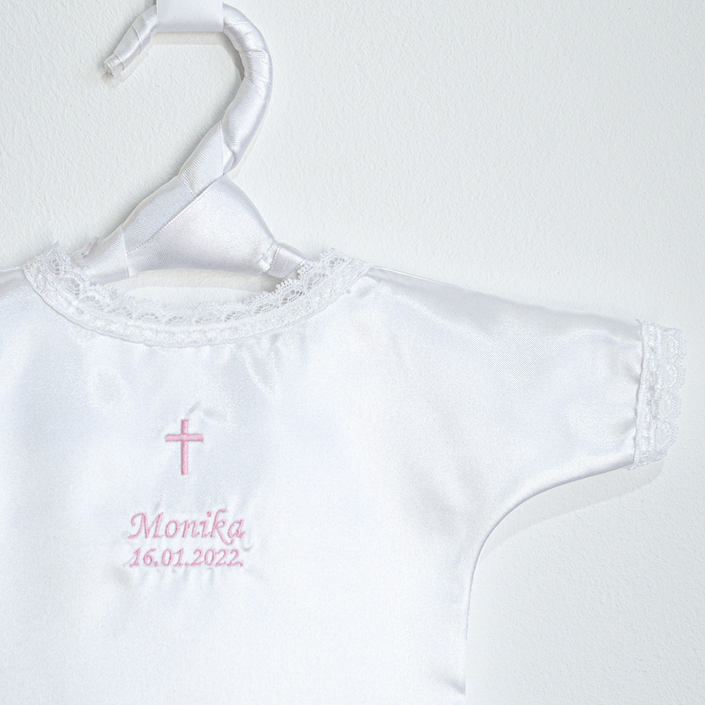 Personalizirana krsna benkica - rozi natpis, K11416 - Slika 2