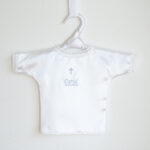 Personalizirana krsna benkica - plavi natpis, K11416