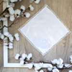 Personalizirana krsna maramica - plavi natpis, K11415