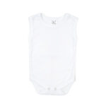 Kretex body bez rukava s rupicama - bijeli, K3928