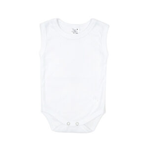 Kretex body bez rukava s rupicama - bijeli, K3928