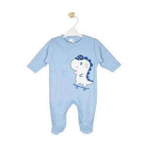 Kretex baby kombinezon štik-zatvarač "Dino" - plavi, K10649