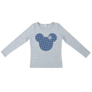 Majica d.r. "Minnie" (vel.8-10) - siva s plavim K10643