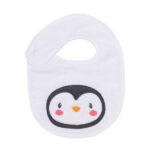My baby podbradak frotirni "Pingvin" - bijeli 15046