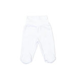 Baby hlače sa stopalicama (vel.50-68) - bijele, K10631