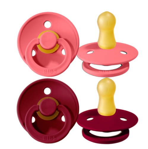 BIBS Colour dude (kaučuk) – Coral/Ruby, (vel.1;0-6mj) 17687 - Slika 2