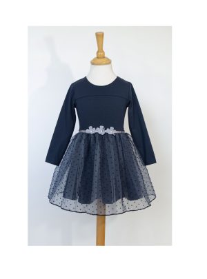 Haljina "Dita" d.r. (vel.6-8) - tamno plava, K10772
