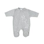 Kretex baby kombinezon štik-zatvarač "Girafe" - sivi, K10649
