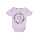 Body k.r. "Made with love" (vel.56-74) - ljubičasti, K10793