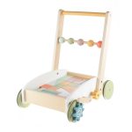 Zopa drvena guralica / kolica s kockama