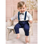 Baby svečani komplet Christopher (smeđa leptir mašna) 19228