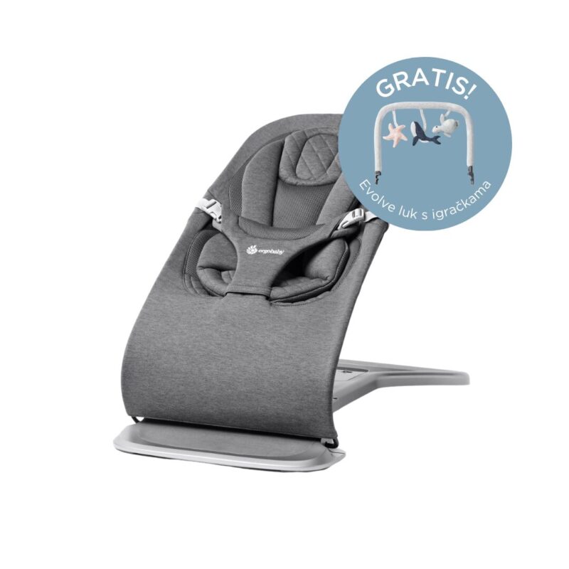 Ergobaby 3u1 "Evolve" ležaljka; charcoal gray, 19371
