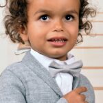 Christopher baby leptir mašna - siva, 19826