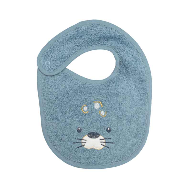 My baby podbradak frotirni "Tuljan" - plavi 15046