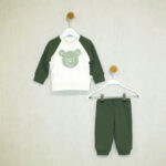 Kretex baby komplet "Medo" (vel.68-86) - maslinasto zelena, K10964