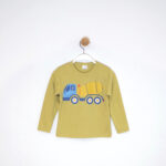 Kretex kids majica "Truck" d.r. (7-14) - kaki, K3917