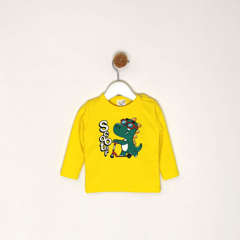 Kretex baby majica "Scooter Dino" d.r. - žuta, K3915