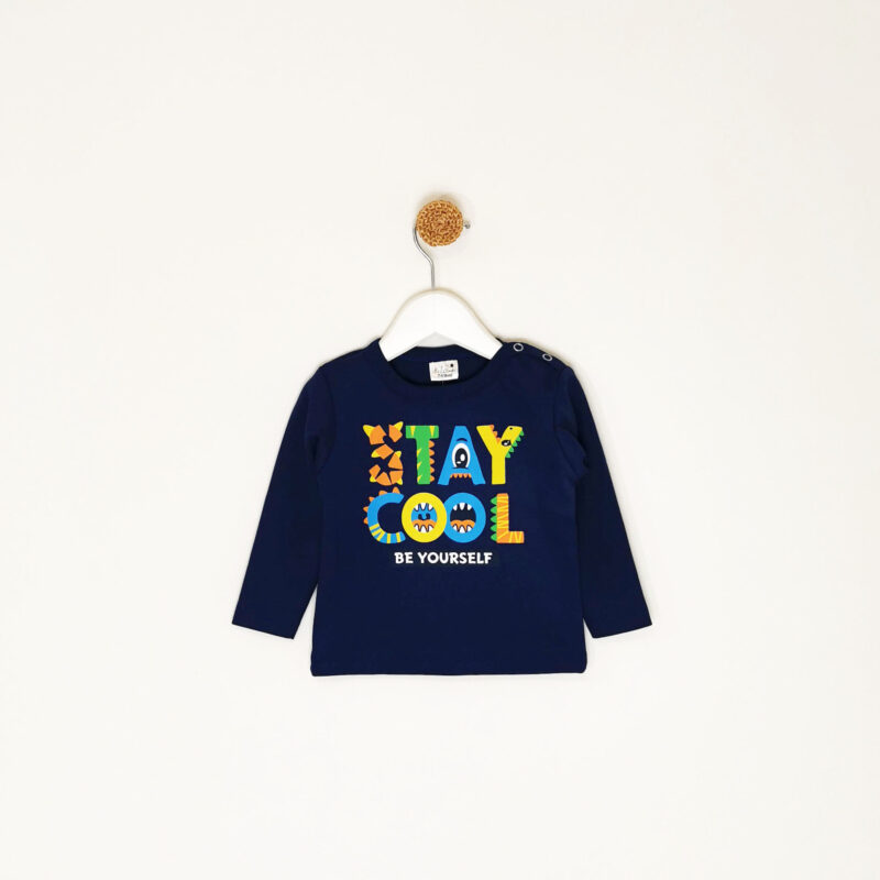 Kretex baby majica "Stay cool" d.r. - plava, K3915