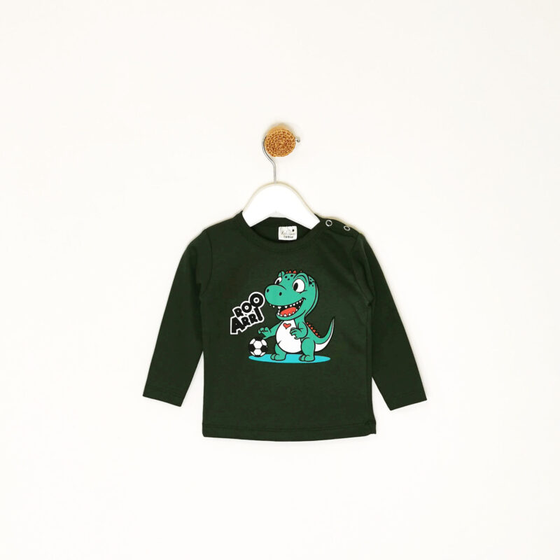 Kretex baby majica "Dino" d.r. - maslinasto zelena, K3915