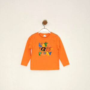 Kretex kids majica "Let`s go" d.r. (2-6) - narančasta, K3916