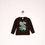 Kretex kids majica "Dino" d.r. (2-6) - smeđa, K3916