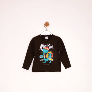 Kretex kids majica "Dino" d.r. (2-6) - smeđa, K3916