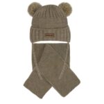 Ajs komplet kapa i šal (vel.36-38) - smeđa, 19981