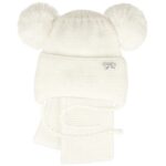 Ajs komplet kapa i šal (vel.40-42) - vanilija, 19982