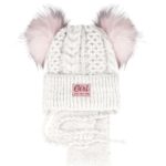 Ajs komplet kapa i šal (vel.44-46) - vanilija, 19983