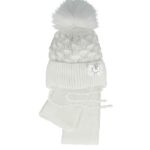 Ajs komplet kapa i šal (vel.40-42) - vanilija, 19990