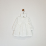 Kretex haljina i traka za kosu "Buga" d.r. - vanilija, K11029