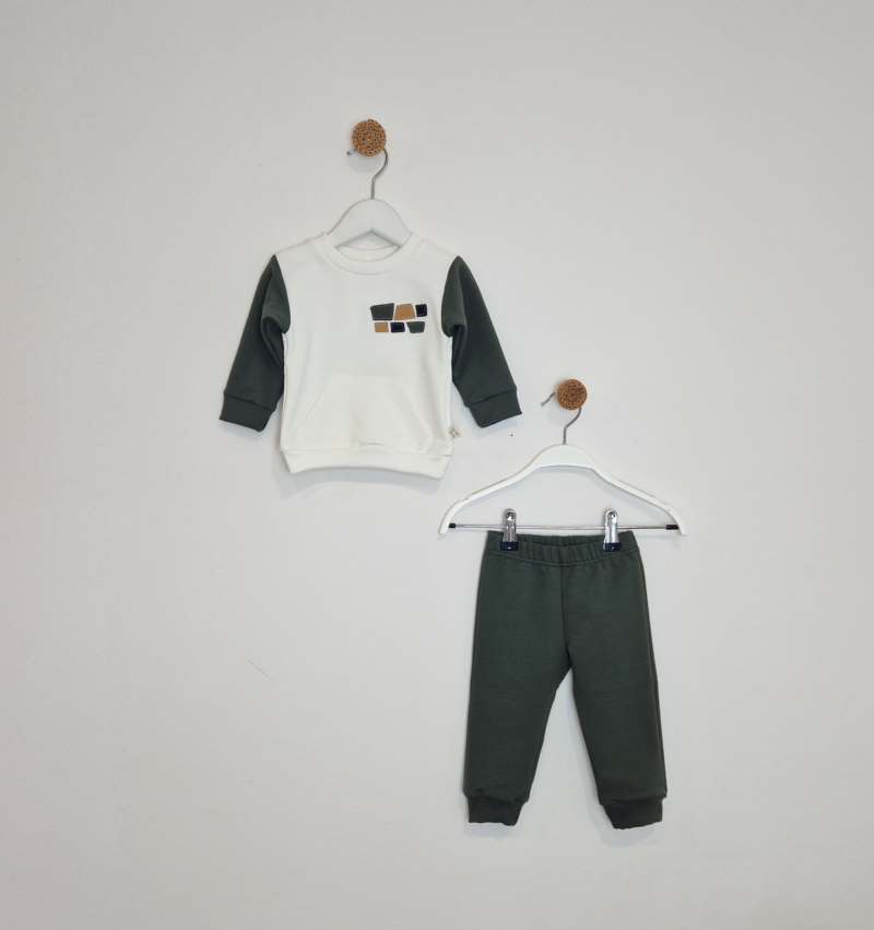 Kretex baby trenirka “Vigo” maslinasta (vel.68-86) – K11049