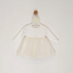 Kretex haljina i traka za kosu "Lukrecija" d.r. - vanilija, K10933