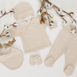 Kretex baby komplet za novorođenče (0-3mj) "Alex" 5/1 - bež, K11060