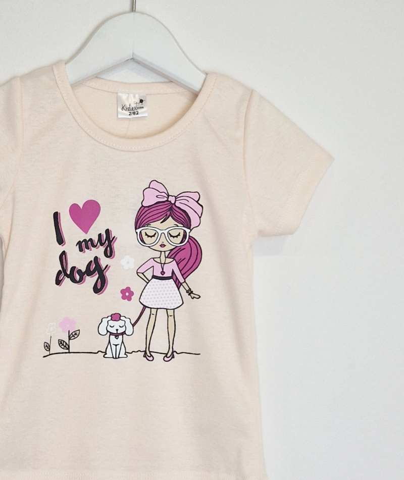 Kretex kids majica I Love My Dog (2-6) - K10314 - Slika 2